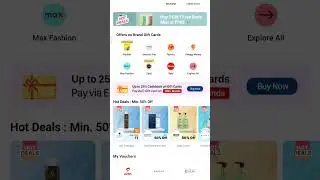 new myntra cashback offer upto 6% on gift card  #paytmcash # myntra offers #loot #cashback #cashback