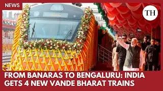 PM Modi flags off 4 new Vande Bharat trains from Varanasi