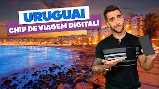 Chip de viagem digital eSIM para o URUGUAI! Celular com Internet e Pr&eacute; pago! Montevid&eacute;u, Punta...