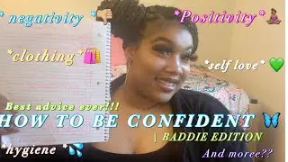 HOW TO: Be Confident In High School🦋| Girl Talk