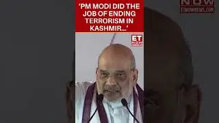 PM Modi Ended Terrorism, Removed Article 370 In Kashmir: Amit Shah  #shorts