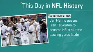 Dan Marino Breaks NFL Passing Record | This Day in NFL History (11/12/95)