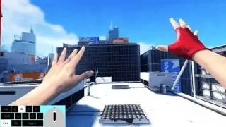 Mirror's Edge Prologue The Edge / HARD / all bags / no gun for kill (overlay key) (60fps)
