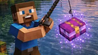 Trying to get enchanted book by fishing and going to village