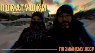 Покатушки по зимнему лесу.