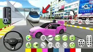 Crazy New Pink Bentley Vs Bullet Train Accident-3D Driving Class-Ios Android Gameplay