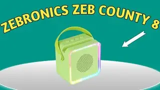 नया Launch| Compact BT Speaker|Zebronics Zeb County 8 With RGB Unboxing And Full Review 👈🥺