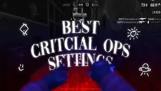 Best Critical Ops Settings | 1000❤️ Special