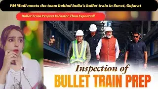 PM Modi meets the team behind India&rsquo;s bullet train in Surat, Gujarat