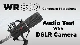 WR 800 condenser microphone audio test with DSLR camera