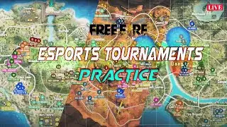 FREEFIRE LIVE ESPORT GRIND TOURNAMENT PRACTICE || LIVE SQUAD PRACTICE CUSTOMS FOR ESPORTS!!