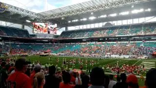 Final Miami Hurricanes Football Home Entrance of 2016 in 4K