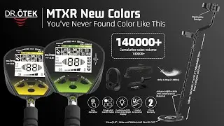 DR.&Ouml;TEK MTXR Metal Detector, Now in New Colors. Jungle Green and Vibrant Golden.