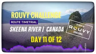 Ride Rouvy Challenge. Day 11 of 12. Skeena River Canada