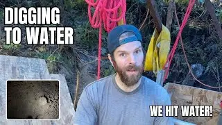 Hand Digging a 50ft Well | We Struck Water! | DIY Well Series Pt. 10