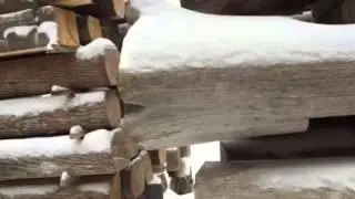 How Northern White Cedar is bunked for drying and storage
