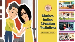 ✅ Modern Indian Wedding Invitations | Traditional Wedding Invitations | Animated Wedding Invitation