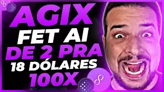 🚨 VEJA ANTES DE EXPLODIR 1000% !! CRIPTOMOEDAS DE IA: FETCH AI - FET E SINGULARITYNET - AGIX CRYPTO