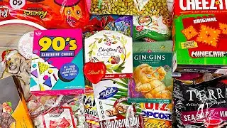 51 SNACKS: Takis Crisps, Kettle Potato Chips, Lindt & Godiva Chocolate, Cheez-It Minecraft Crackers