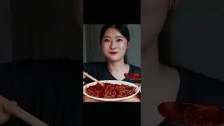 Mukpang ASMR | Black Bean Noodles with Kimchi Crunch