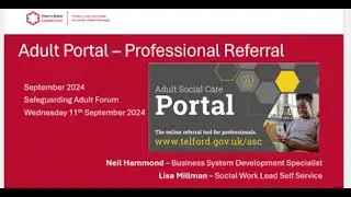 Adult Portal &ndash; Professional Referral Adult Safeguarding, Telford and Wrekin Council
