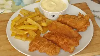 Рецепт рыбы с картофелем фри по-лондонски | Рыба с картофелем фри | Простой рецепт рыбы с картофе...