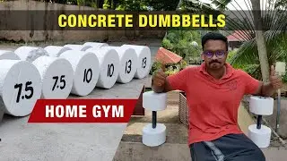 കോൺക്രീറ്റ് കൊണ്ട്  എളുപ്പത്തിൽ  ഡംമ്പൽസ്  ഉണ്ടാക്കാം💪 How To Make Homemade Concrete Dumbbells-DIY