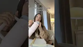 POV the phone ban at school be like: