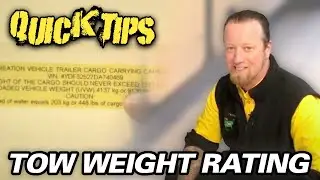 DETERMINING RV TOW WEIGHT RATING | Quick Tips with Randy