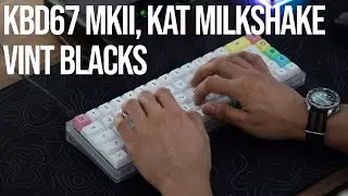 Polycarbonate (PC) KBD67 MKII, Pom Plate, Vintage MX Black, KAT Milkshake Typing Sounds