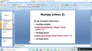49   Numpy   Class   2