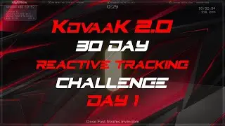 Kovaak's Reactive Tracking 30-Day Challenge | Close Fast Strafes Invincible  | Day#1