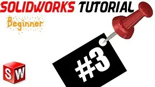 SolidWorks Beginner Tutorial 3: Using Line Tool, Dimensions and definning