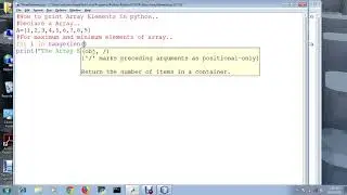 Create Array in python