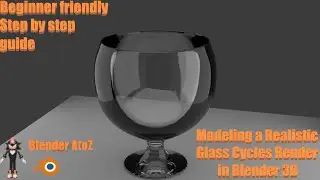Modeling a Glass in Blender 3D | Beginner Friendly | Step by Step Guide
