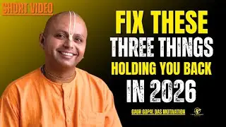 Fix These 3 Things Holding You Back in 2026 | Gaur Gopal Das Motivation