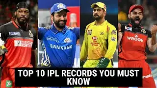 Top 10 IPL Records You Must Know | Unbreakable Records of IPL History | 2008 - 2021