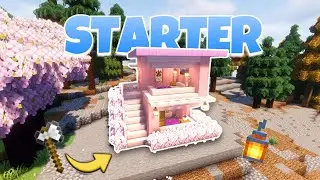 Minecraft Cherry House Tutorial | Minecraft Building Ideas 🏠