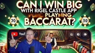 Playing Baccarat with Rigel castle app Strategies - Day 2 with a different approach