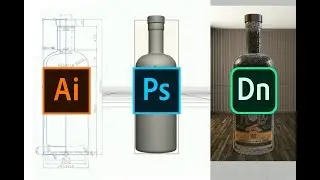 Создавайте 3D-объекты (.OBJ) с помощью Illustrator и Photoshop для макетов продуктов Adobe Dimens...