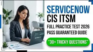 ServiceNow CIS ITSM Exam 2026: Full Practice Test and  Implementation Guide