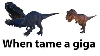 When Chased by giga | To Be Continue Meme | Ark Meme