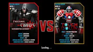 Real Steel WRB Free Sparring Cardinal Chaos VS Touch Down NEW ROBOT UPDATE