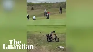 Dozens of young ebike riders descend on Sydney golf course in viral rideout