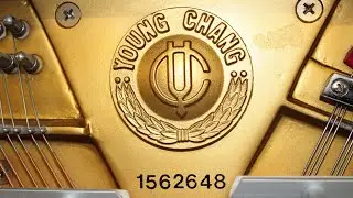 Young Chang E101 upright piano M31830 playing Little Bird op 43 by Grieg