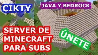 🔴EN DIRECTO - Server P&uacute;blico para Subs de Minecraft Java y Bedrock survival - Entra suscribi&eacute;ndote!!