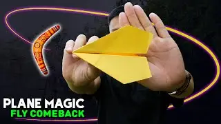 Amazing, The magic paper plane circled in the air