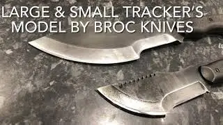 Broc knives Tracker large & small knife comparison&rsquo;s