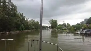 Einfahrt Schleuse Altfriesack vom Ruppiner See