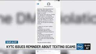 Kentucky Transportation Cabinet warns of text message scam